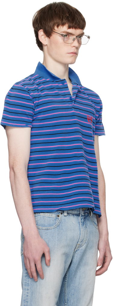Polo tričko Balenciaga Balenciaga Laurel Classic Fitted Polo Modrá | 833244TSVF74326, 1
