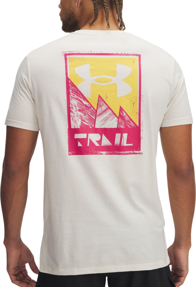 Tričko Under Armour UA Trail Run Graphic Tee Biela | 1389812-279, 1