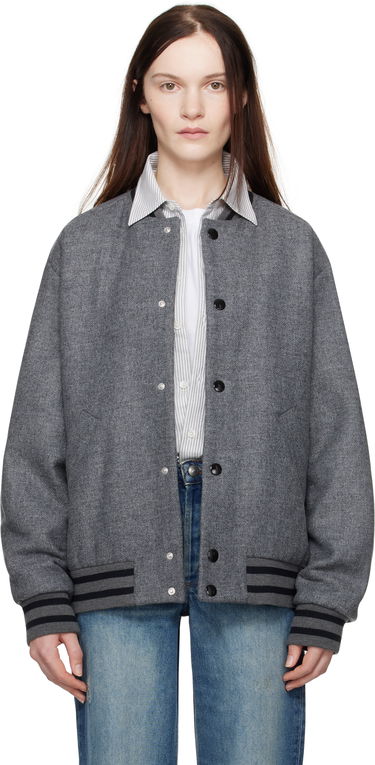 Bomber bunda A.P.C. Wool Bomber Jacket Šedá | WVBEB-M02974, 0