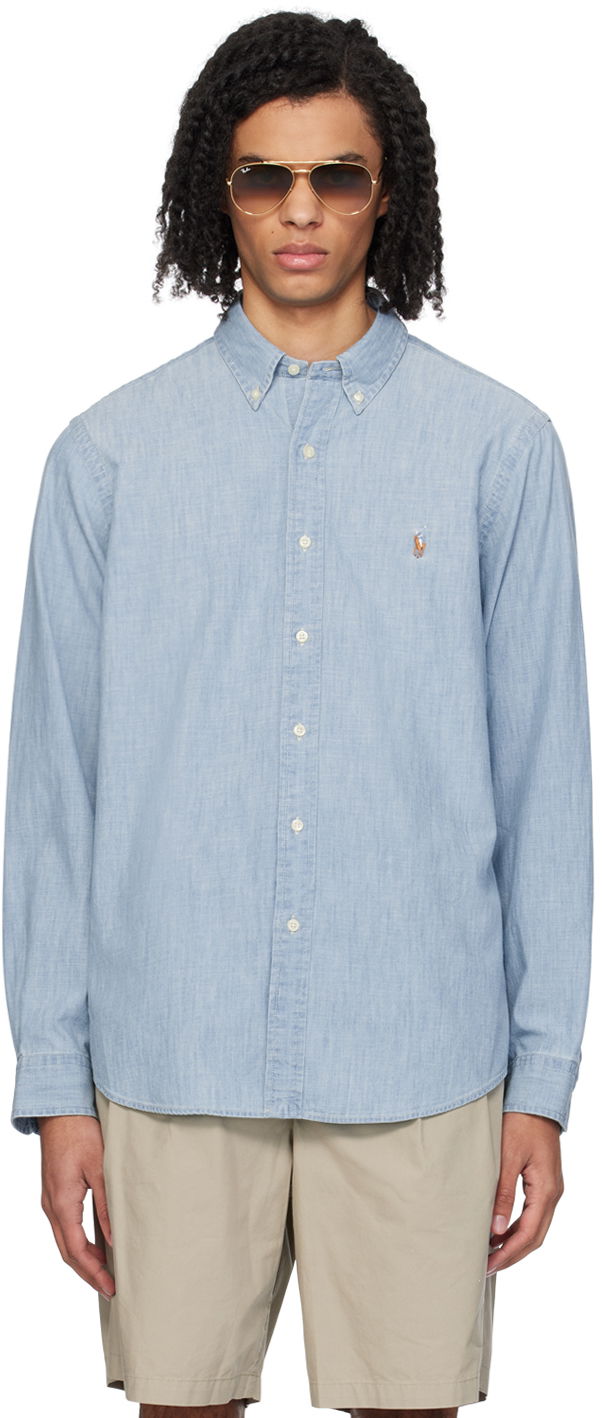 Košeľa Polo by Ralph Lauren Indigo Classic Fit Denim Shirt Modrá | 710787366002, 0