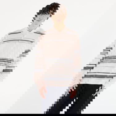 Polo tričko adidas Originals Wales Bonner Long-Sleeve Striped Polo Shirt Ružová | KB2298, 0