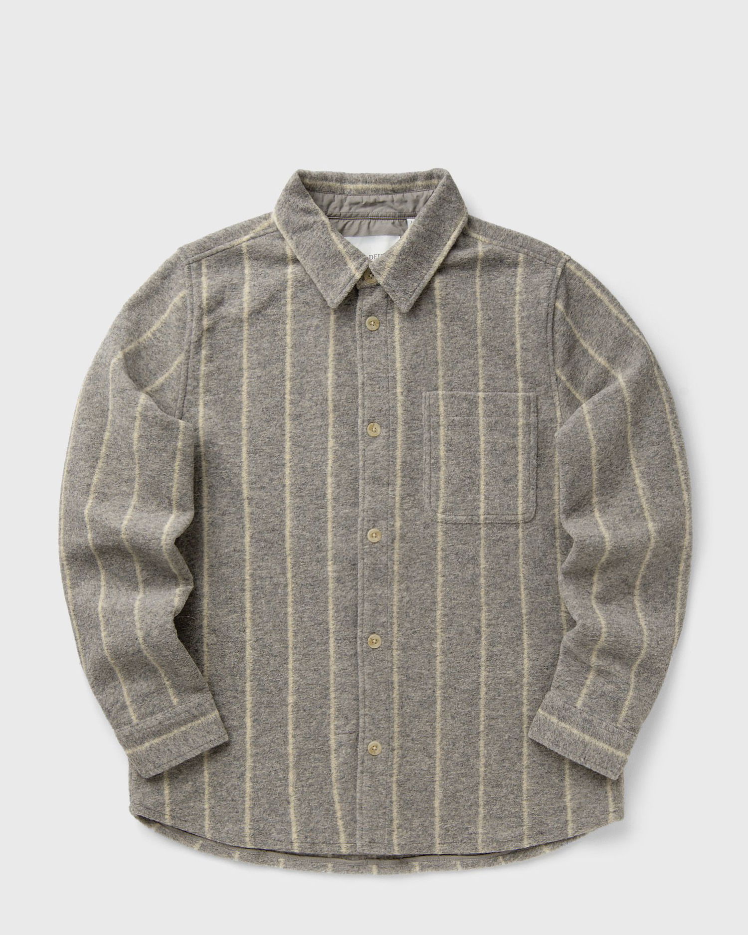 Košeľa Les Deux Lennon Wool Pinstripe Overshirt Šedá | 1000558-320, 0