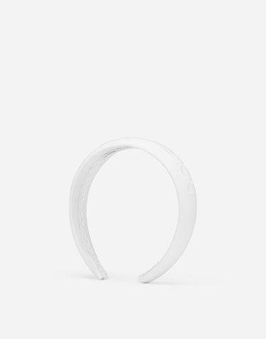 Náramok Dolce & Gabbana Dolce & Gabbana Poplin Hairband With Logo Biela | LB3L54G7NYSW0800, 1