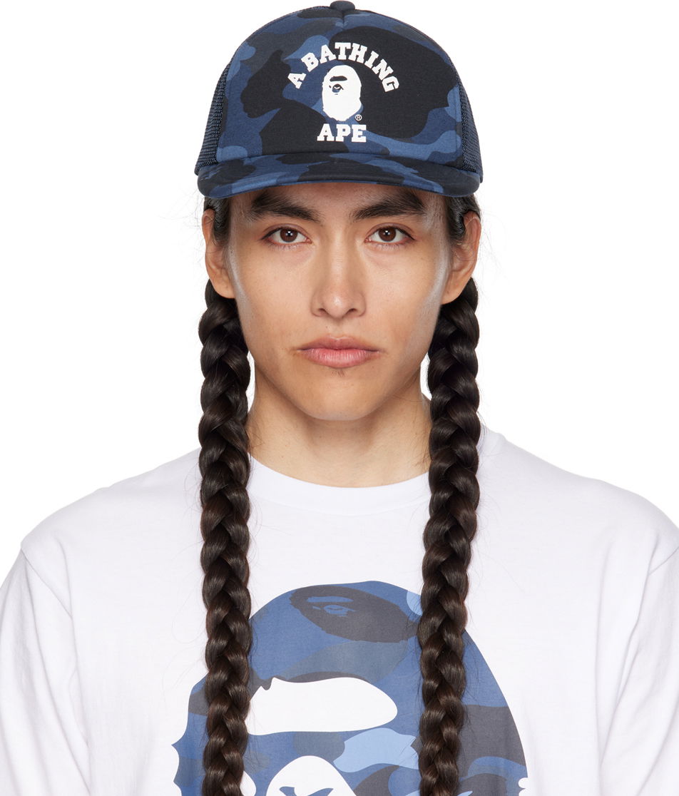 Šiltovka BAPE Camo College Cap Navy | 001CPJ301011M, 0