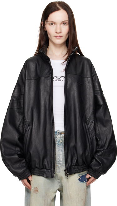 Bomber bunda VETEMENTS Vetements Tracksuit Leather Jacket Čierna | UA66JA280B, 0