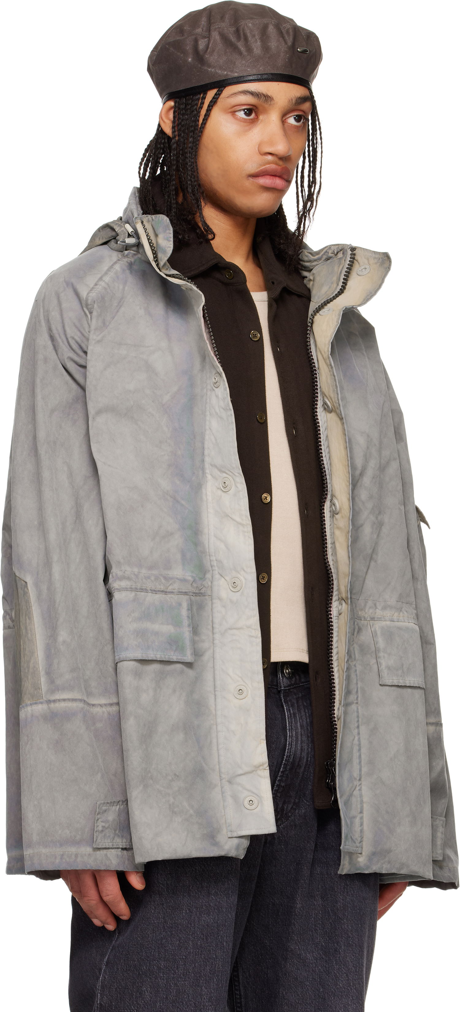 Parka OUR LEGACY Our Legacy Horizon Waxed Cotton Jacket Šedá | M2251HCO, 1