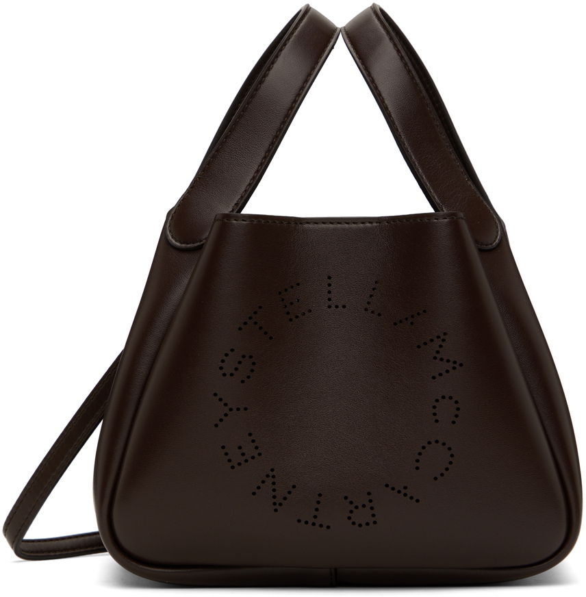 Tote bag Stella McCartney Stella McCartney Logo Crossbody Double Handle Bag Hnedá | 7B0081W8542, 0
