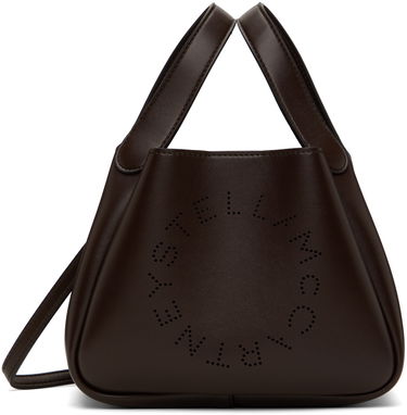 Tote bag Stella McCartney Stella McCartney Logo Crossbody Double Handle Bag Hnedá | 7B0081W8542, 0
