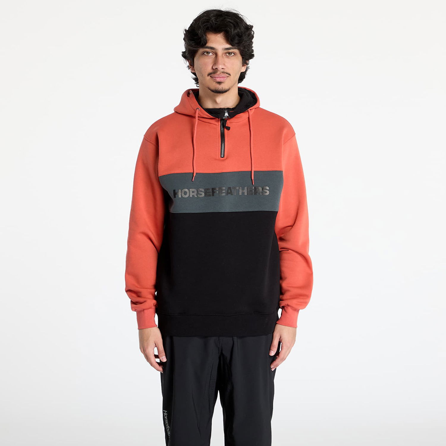 Mikina Horsefeathers Horsefeathers Fulton Sweatshirt Oranžová | SM1354D, 0