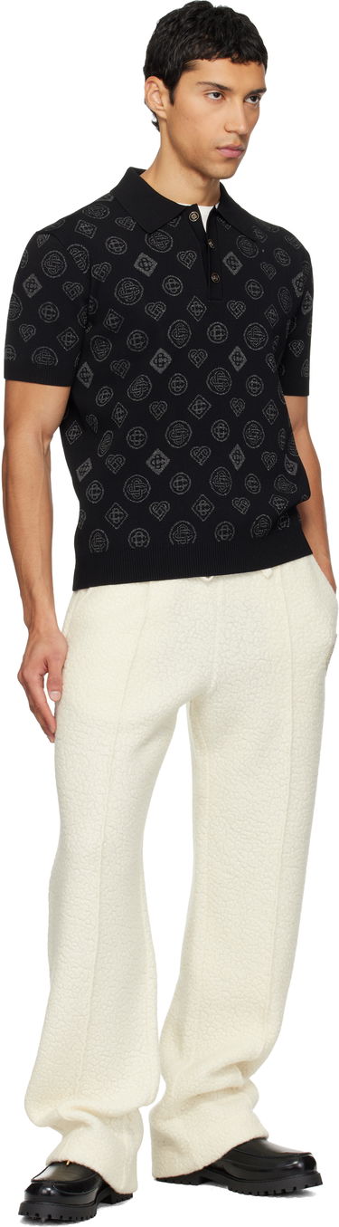 Tepláky Casablanca Casablanca Cashmere Terry Sweatpants Biela | M-AW25-JTR-311-01, 3