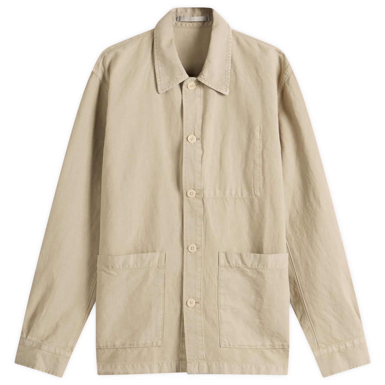 Košeľa NORSE PROJECTS Julian Cotton Linen Overshirt, Size Large Béžová | N40-0823-2053, 1