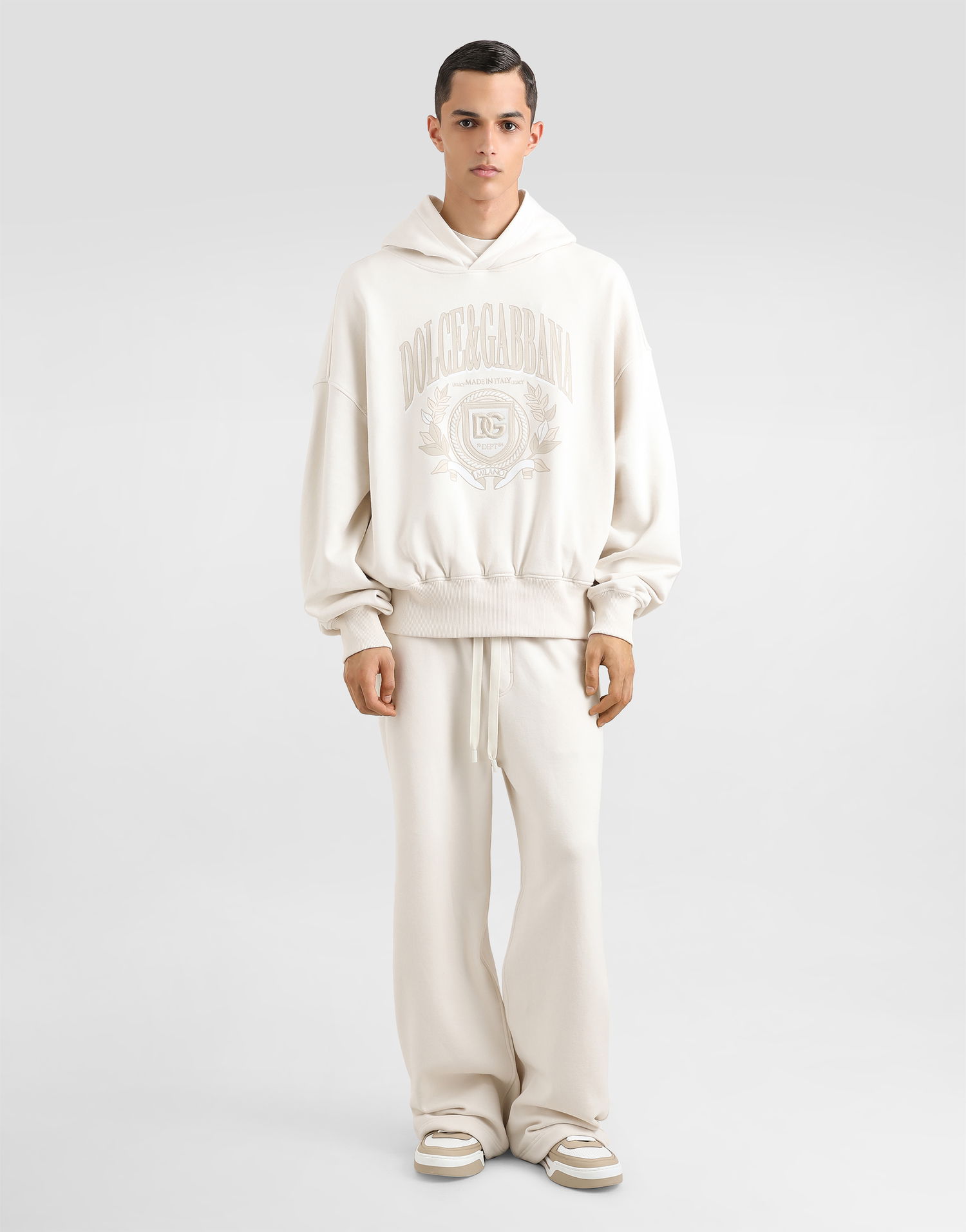Tepláky Dolce & Gabbana Dolce & Gabbana Stretch Jersey Jogging Pants Biela | GVZ7AZG7O2JA4567, 1
