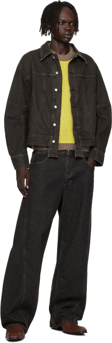 Bunda Eckhaus Latta Eckhaus Latta 'El Jacket Redux' Denim Jacket Čierna | 1224-EL-PF25-S, 3