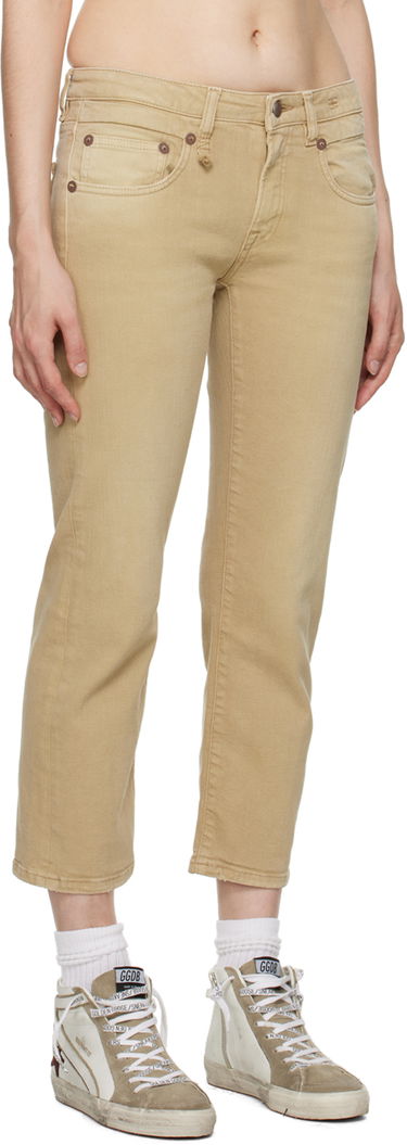 Džínsy R13 R13 Boy Straight Jeans Béžová | R13W0091-D105A, 1