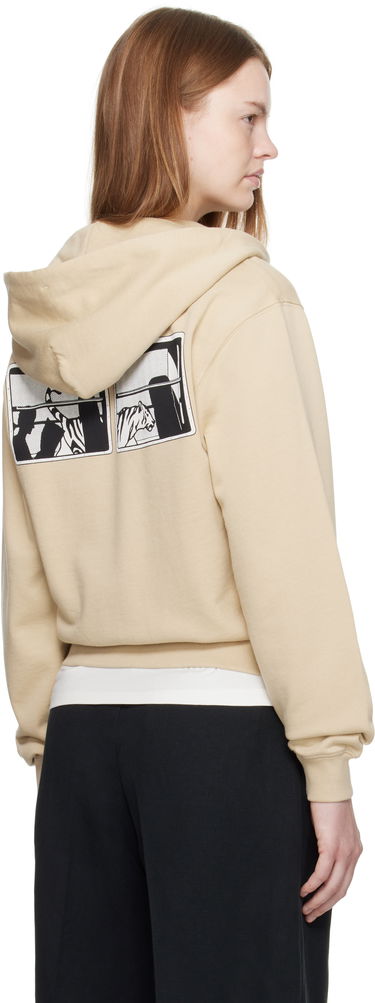 Mikina KENZO Kenzo 'KENZO City' Zip-Up Hoodie Béžová | FF62HO2514MF, 2