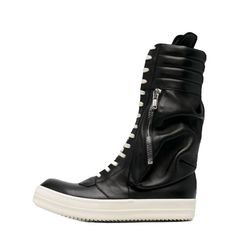 Tenisky a topánky Rick Owens Cargo Basket Leather Boots Čierna | RU21S6899 LPO 911