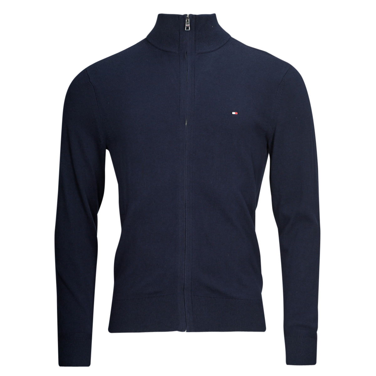 Sveter Tommy Hilfiger PIMA ORG CTN CASHMERE ZIP THRU Navy | MW0MW28050-DW5, 0