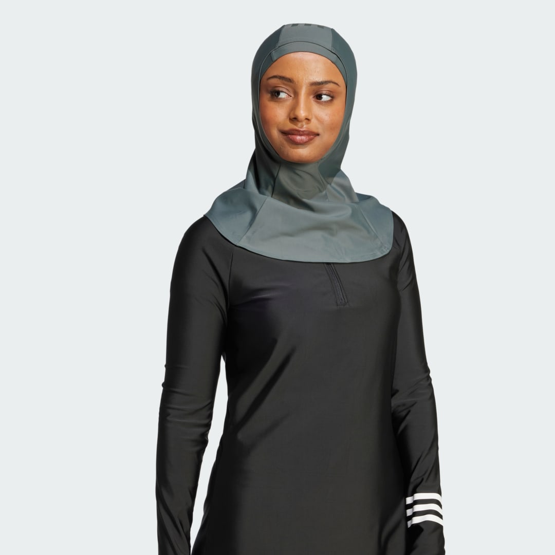 Plavky adidas Performance 3-Stripes Swim Hijab Čierna | JD2437, 0