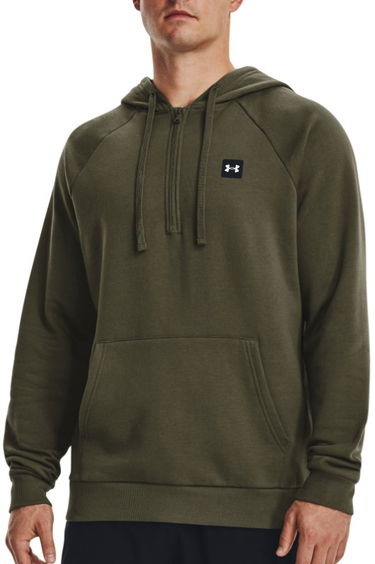 Mikina Under Armour Rival Fleece 1/2 Zip Hoodie Zelené | 1373371-390, 0