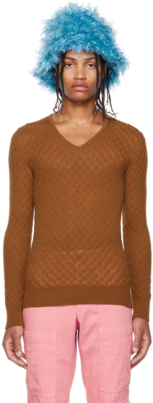 Knit V-Neck Sweater