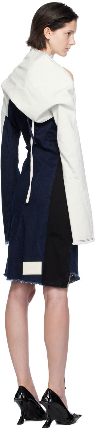 Šaty Ottolinger Ottolinger Asymmetric Denim Minidress Modrá | 1704311, 2