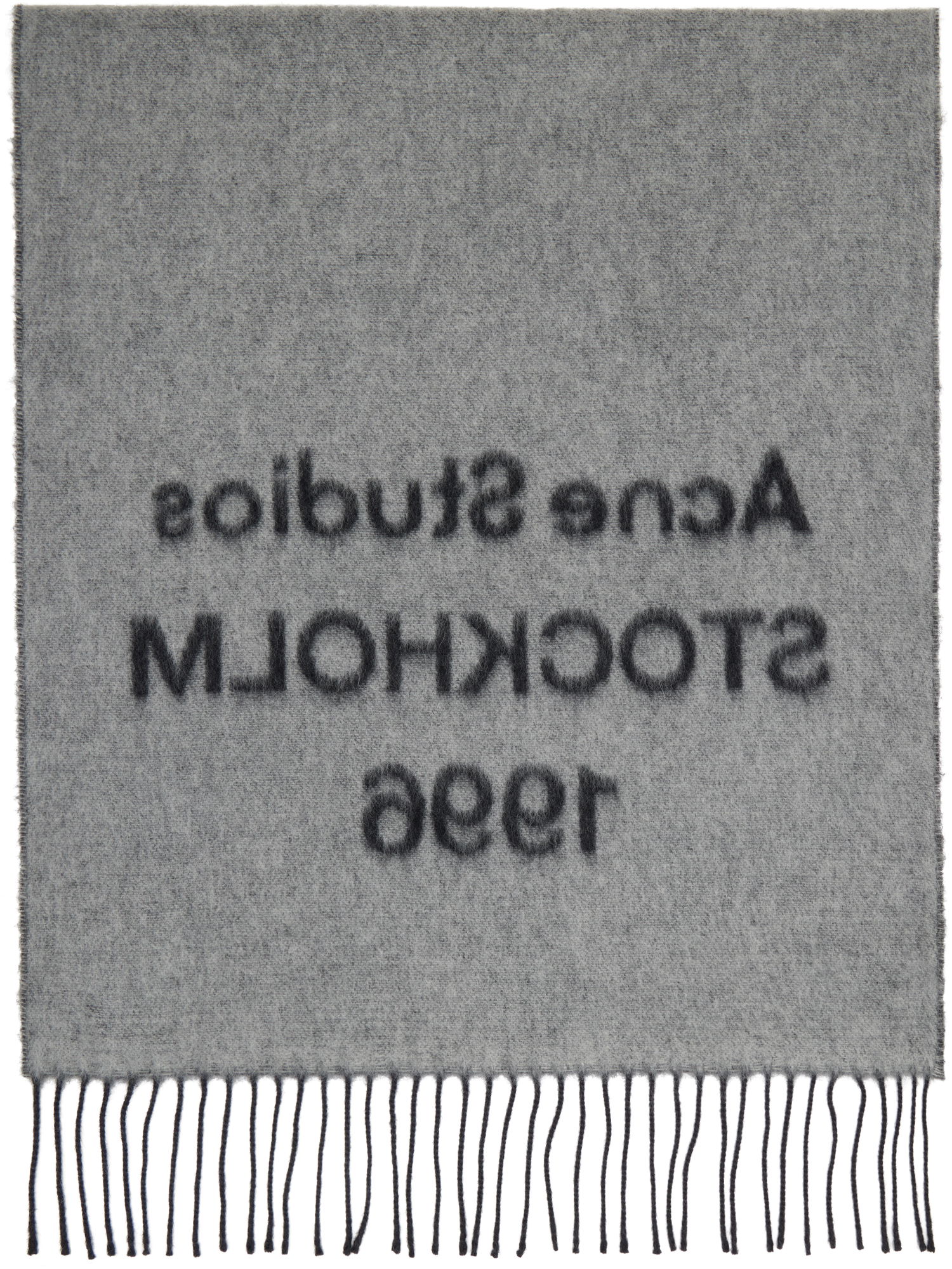 Šál Acne Studios Acne Studios Logo Jacquard Scarf Čierna | CA0367-, 1