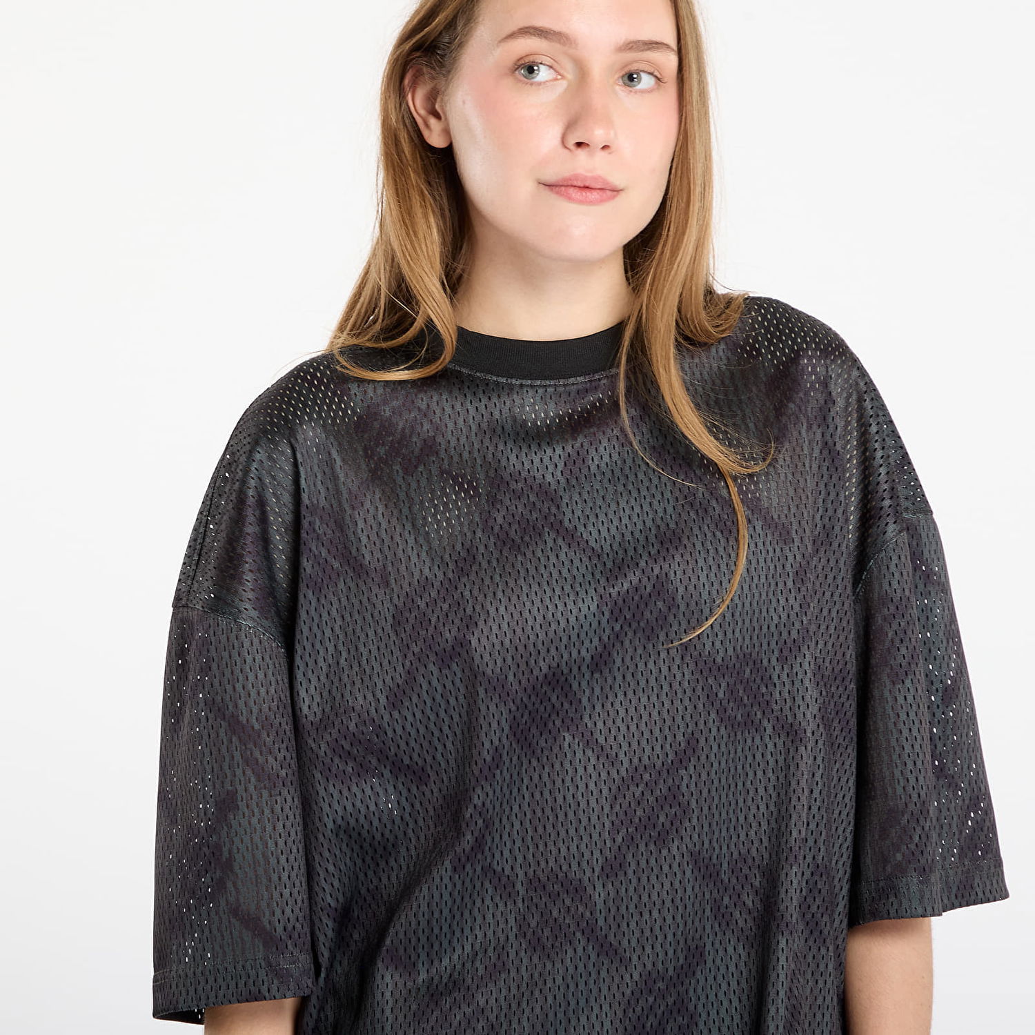 Tričko DAILY PAPER T-shirt Matchstick Mesh Ss T-Shirt Rosin Green Čierna | 2521065, 1