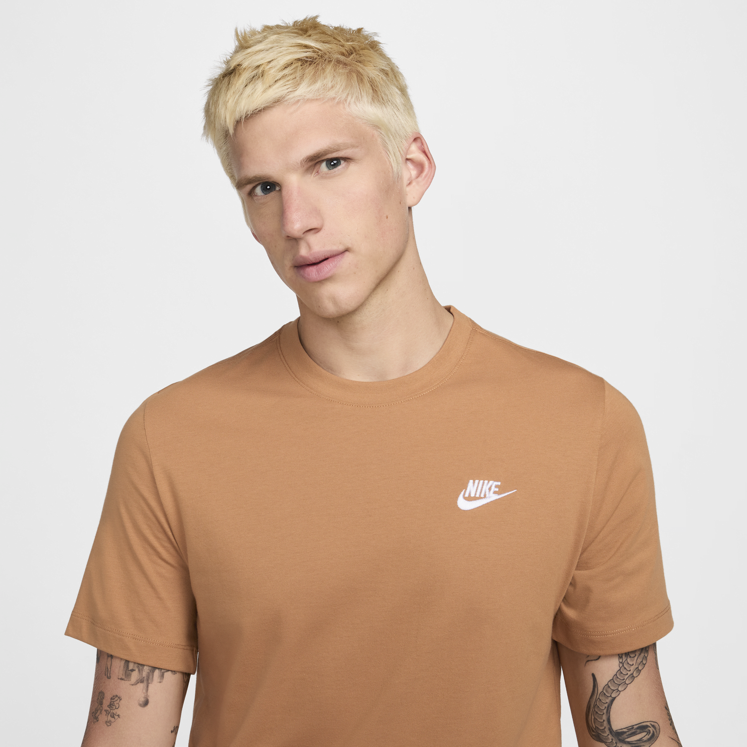 Tričko Nike NSW Club Tee Hnedá | AR4997-224, 0