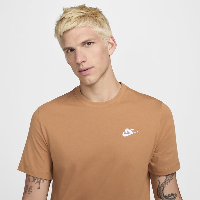 Tričko Nike NSW Club Tee Hnedá | AR4997-224