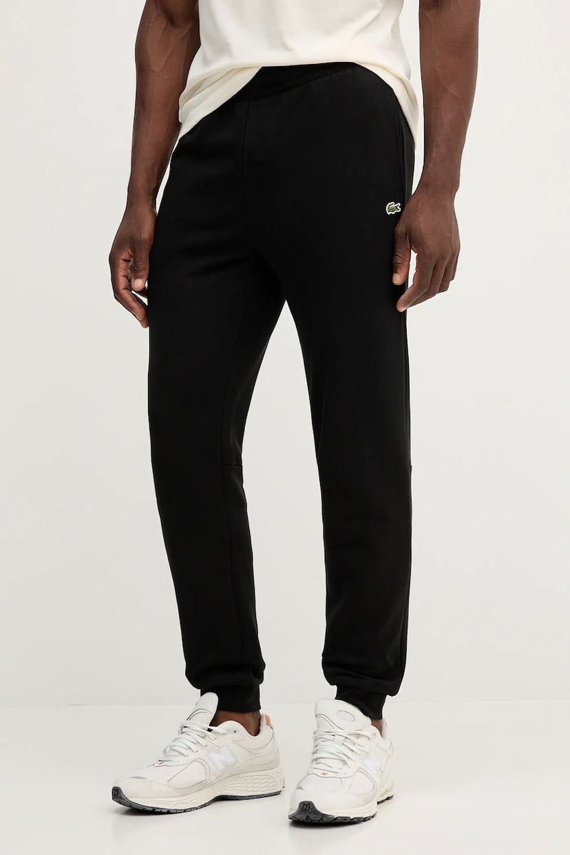 Tepláky Lacoste Lacoste Men's Cotton Joggers Čierna | XH9833