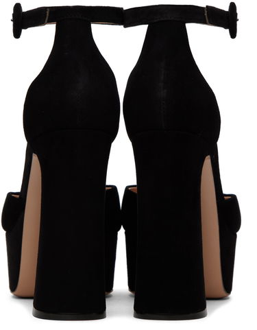 Tenisky a topánky Gianvito Rossi D'Orsay Suede Platform Heels Čierna | G40389.70RIC.CAM, 1