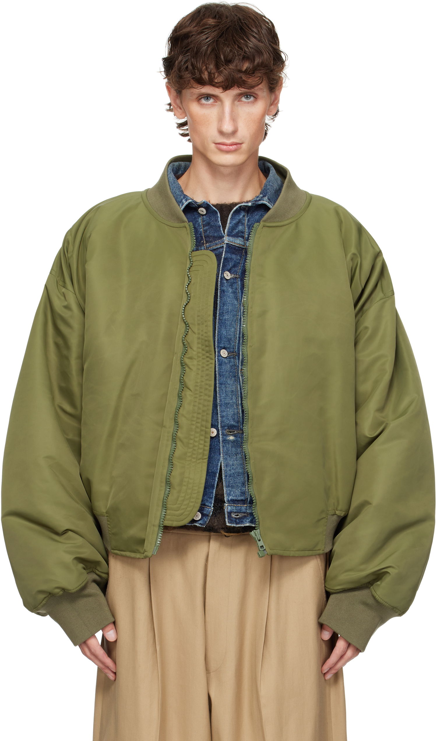 Bomber bunda HED MAYNER Bomber Jacket Zelené | HMMZ10014A-HZ076B, 0