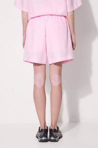 Šortky PANGAIA Pangaia DNA Linen High Waist Mid Length Shorts Ružová | 10001972, 2