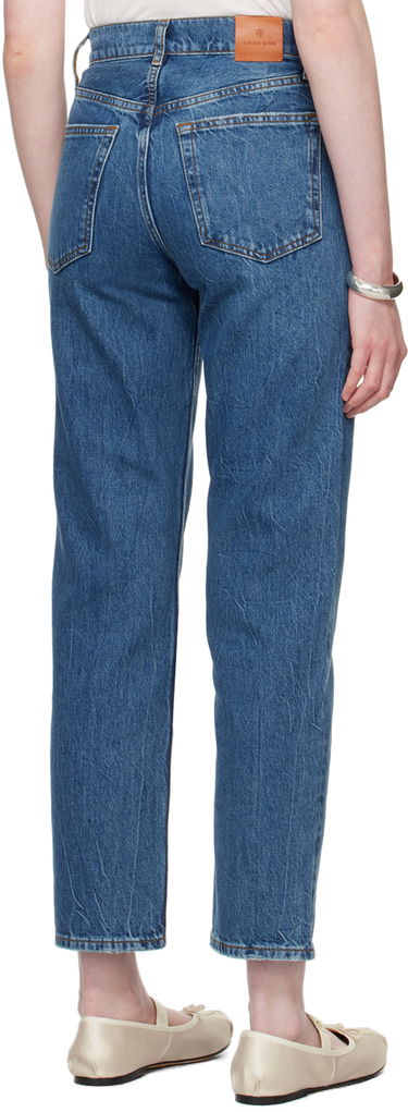 Džínsy Anine Bing ANINE BING Benson Straight Jeans Modrá | A-06-10010-WHD20, 2