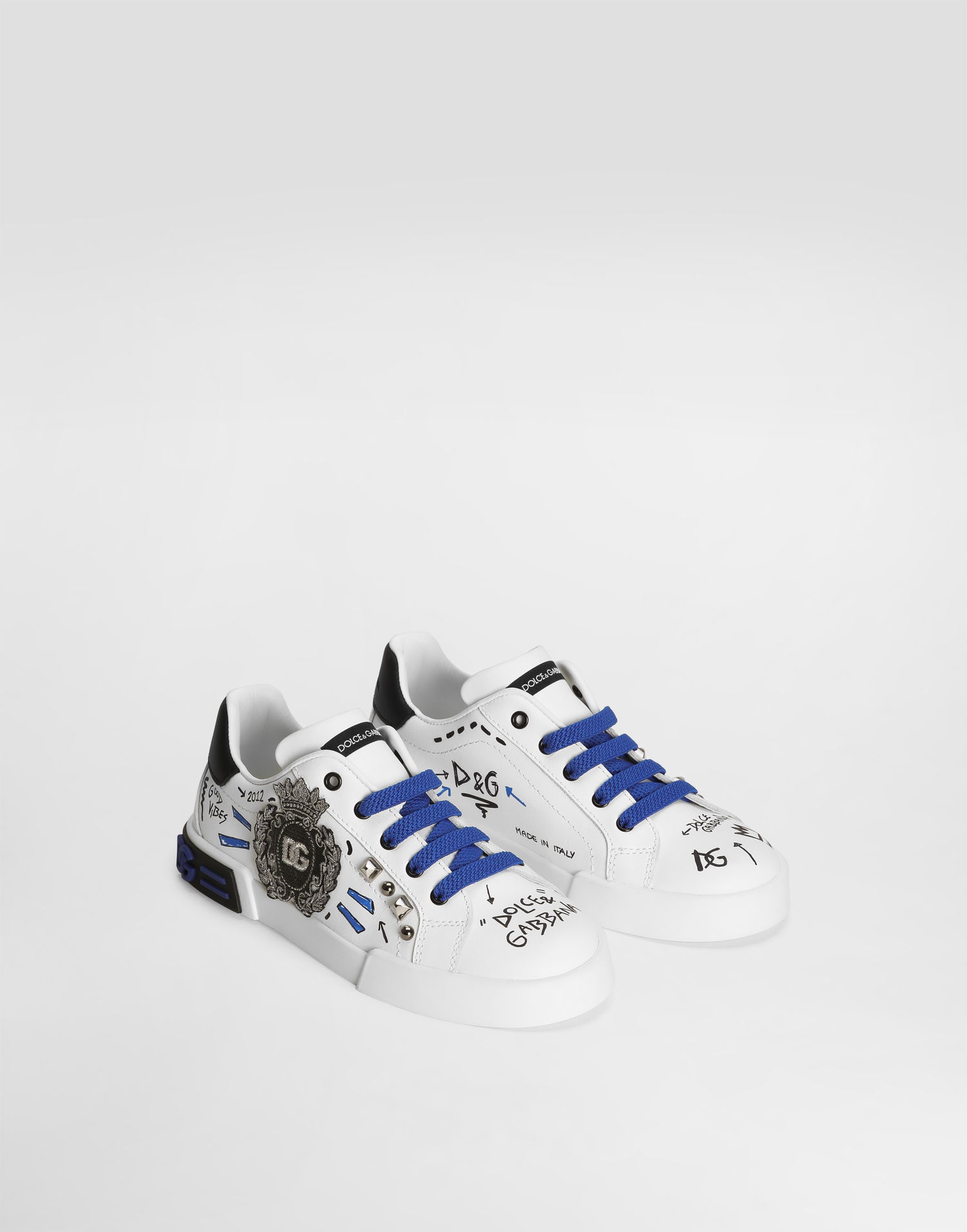 Tenisky a topánky Dolce & Gabbana Portofino Light Printed Calfskin Biela | DA0702AH494HWF57, 1