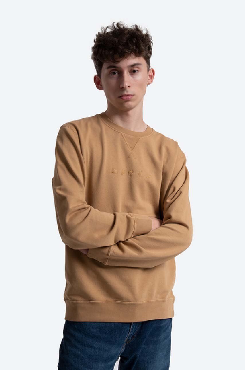 Mikina EDWIN Crewneck Sweatshirt Hnedá | I026652.0MZGX, 0