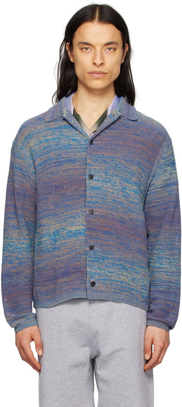 Sveter Paul Smith Paul Smith Spread Collar Knit Cardigan Modrá | M1R-856X-K02005-46, 0