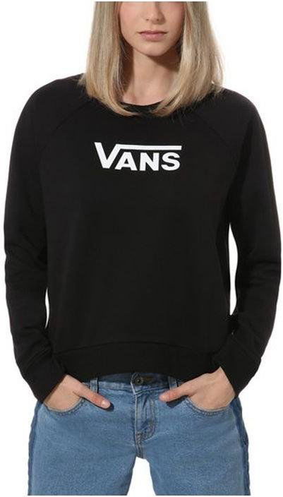 Mikina Vans Sweatshirt Flying Boxy Crew Čierna | vn0a47thblk1