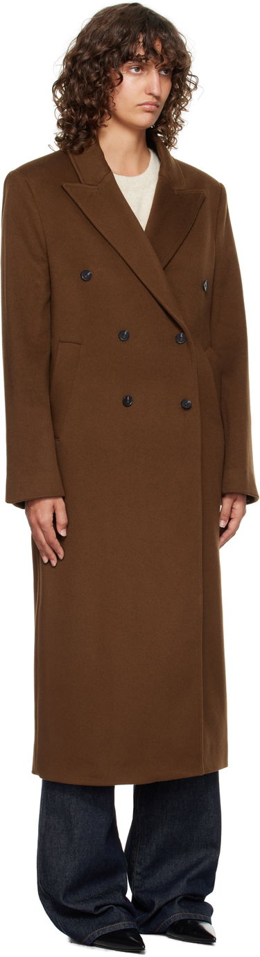 Kabáty Loulou de Saison Loulou de Saison Rosco Double Breasted Long Coat Čierna | ROSCO, 4