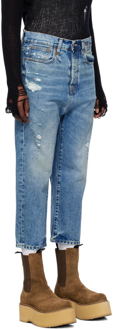 Džínsy R13 R13 Tailored Drop Jeans Modrá | R13W6452-969A, 1