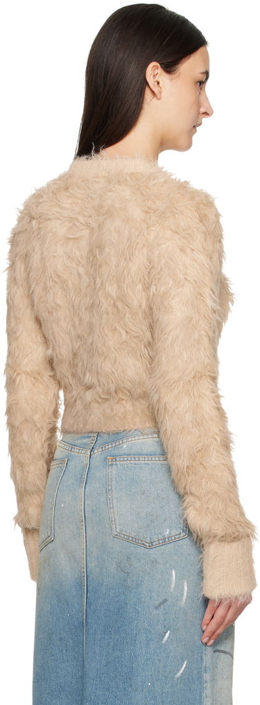 Sveter Acne Studios Acne Studios Textured Cardigan Béžová | A60553-, 2
