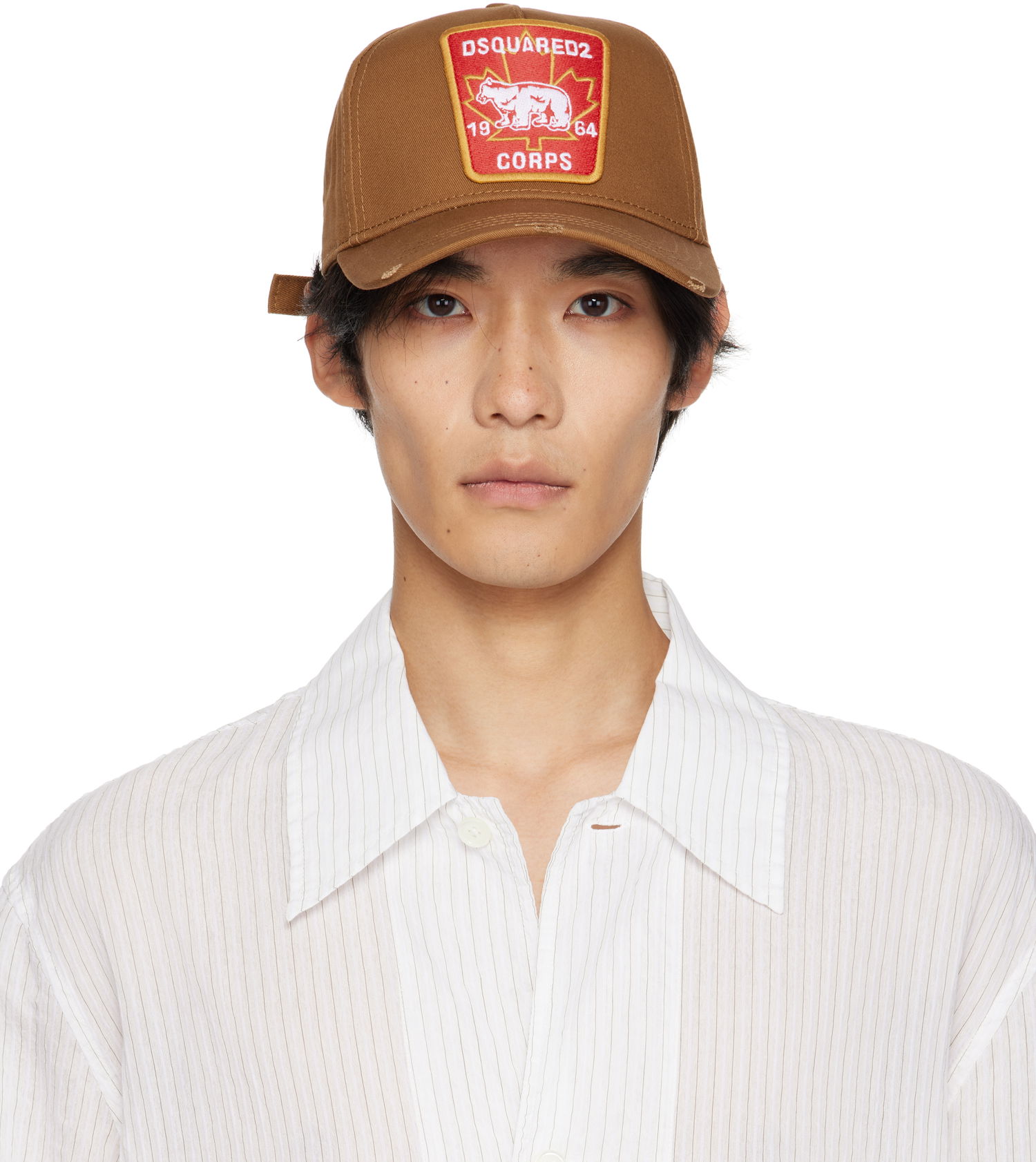 Šiltovka DSQUARED2 Dsquared2 Canadian Patch Baseball Cap Hnedá | BCM0367_05C00001_5092, 0