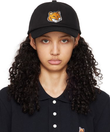 Šiltovka MAISON KITSUNÉ Large Fox Head 6P Cap Čierna | MM06103WW0096, 0