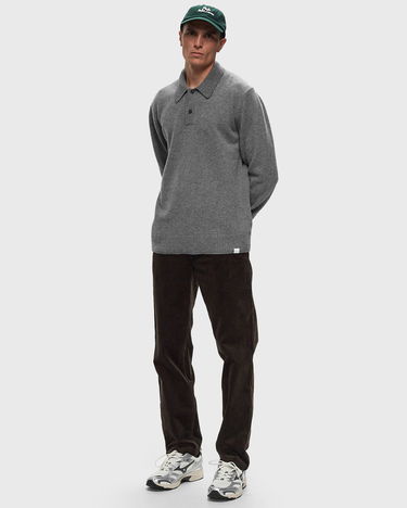 Polo tričko NORSE PROJECTS Standard Merino Lambswool Polo Šedá | N45-0621-1500, 1