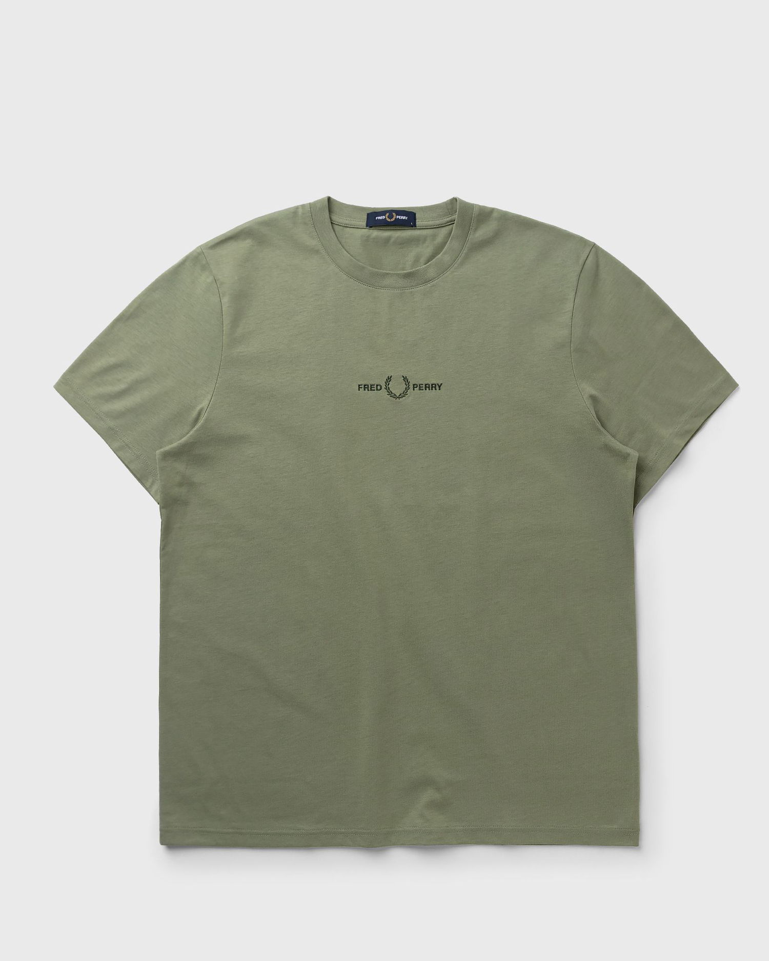 Tričko Fred Perry Fred Perry Embroidered T-Shirt Zelené | M4580-X88, 1