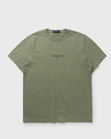 Tričko Fred Perry Fred Perry Embroidered T-Shirt Zelené | M4580-X88, 1