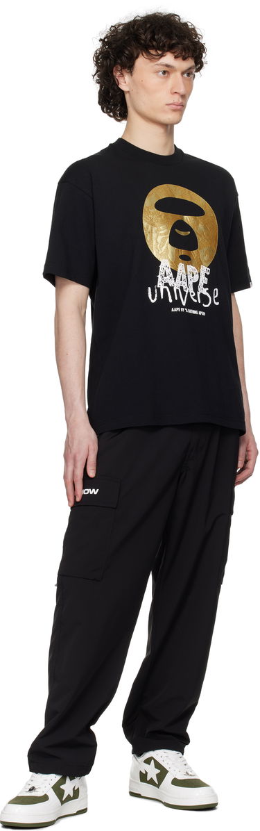 Tričko AAPE by A Bathing Ape AAPE by A Bathing Ape Universe Logo T-Shirt Čierna | AAPTEM1648XXNBKX, 3