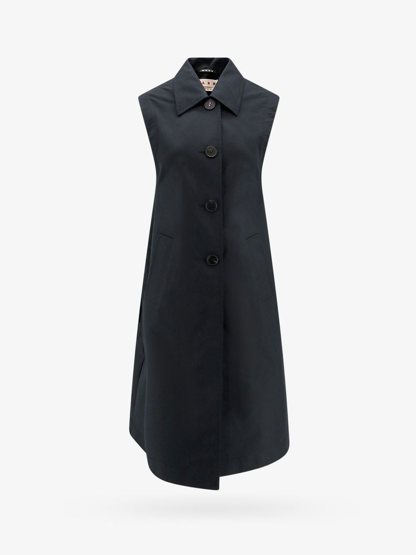 Trenčkot Marni Sleeveless Trench Coat Čierna | GLMA0082A0UTC31400N99