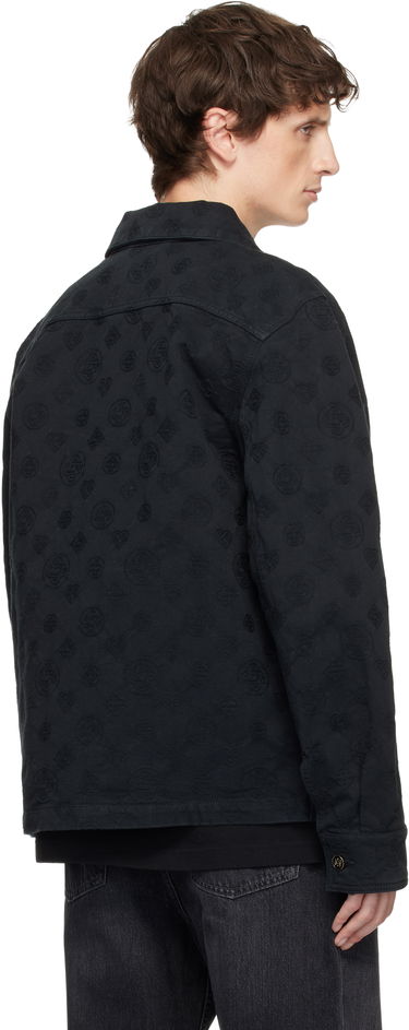 Bunda Casablanca Monogram Denim Jacket Čierna | M-AW25-JK-420-01, 2