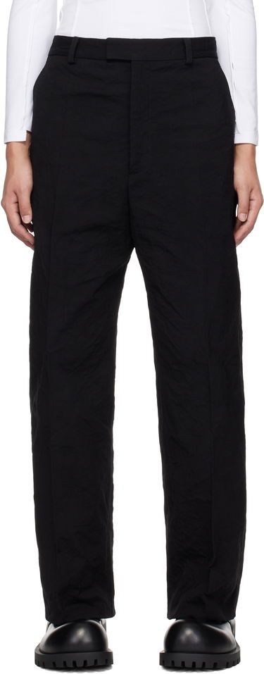 Nohavice VETEMENTS Vetements Metalized Wrinkled Tailored Trousers Čierna | UA66PA110B, 0